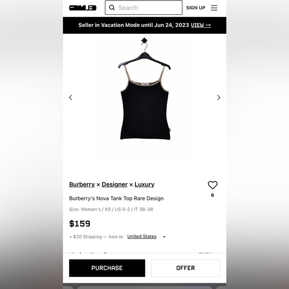 burberry tank top - Picture 2 of 6